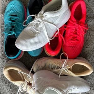 PRICED TO SELL! Lot of 4 Size 10 sneakers - 2 Asics Kayak and 1 Nike